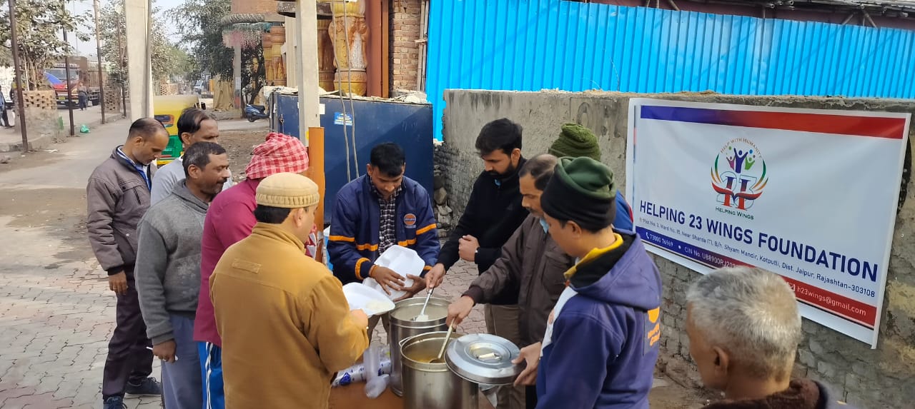 Food distribution on 26 December 2023